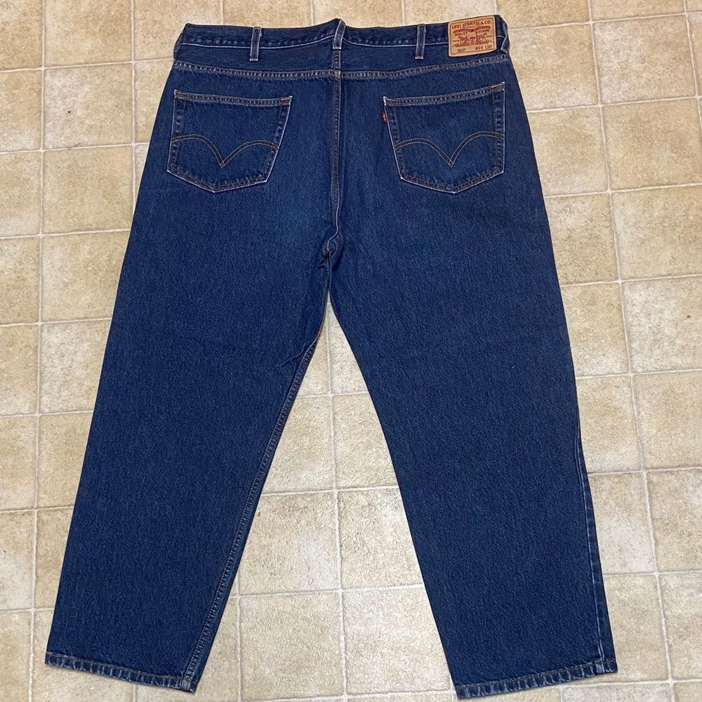 Levi's Relaxed Fit 💯 Cotton USA Made Jeans in Deep Blue Size W44 L30